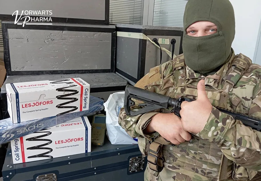 Допомога фронту: Vorwarts Pharma передала запчастини для ремонту авто бригади на Покровському напрямку